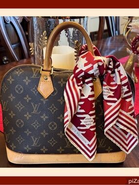 Louis Vuitton Alma HandBag & Louis Vuitton Scarf ~ Authentic